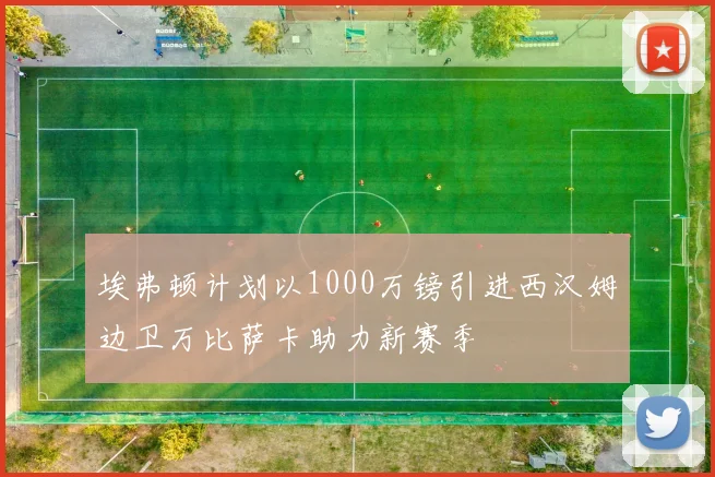 埃弗顿计划以1000万镑引进西汉姆边卫万比萨卡助力新赛季
